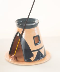 Handcrafted Indian Tepee Candle Holder ﾨC Authentic Tribal Home Decor ﾨC Unique Candlelight Experience