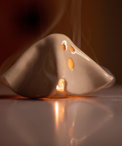 Ghost Incense Holder, Tea Light Holder, Ceramic Handmade Decorative Incense Holder, Best Holiday Gifts, House Decor, Scary Decor
