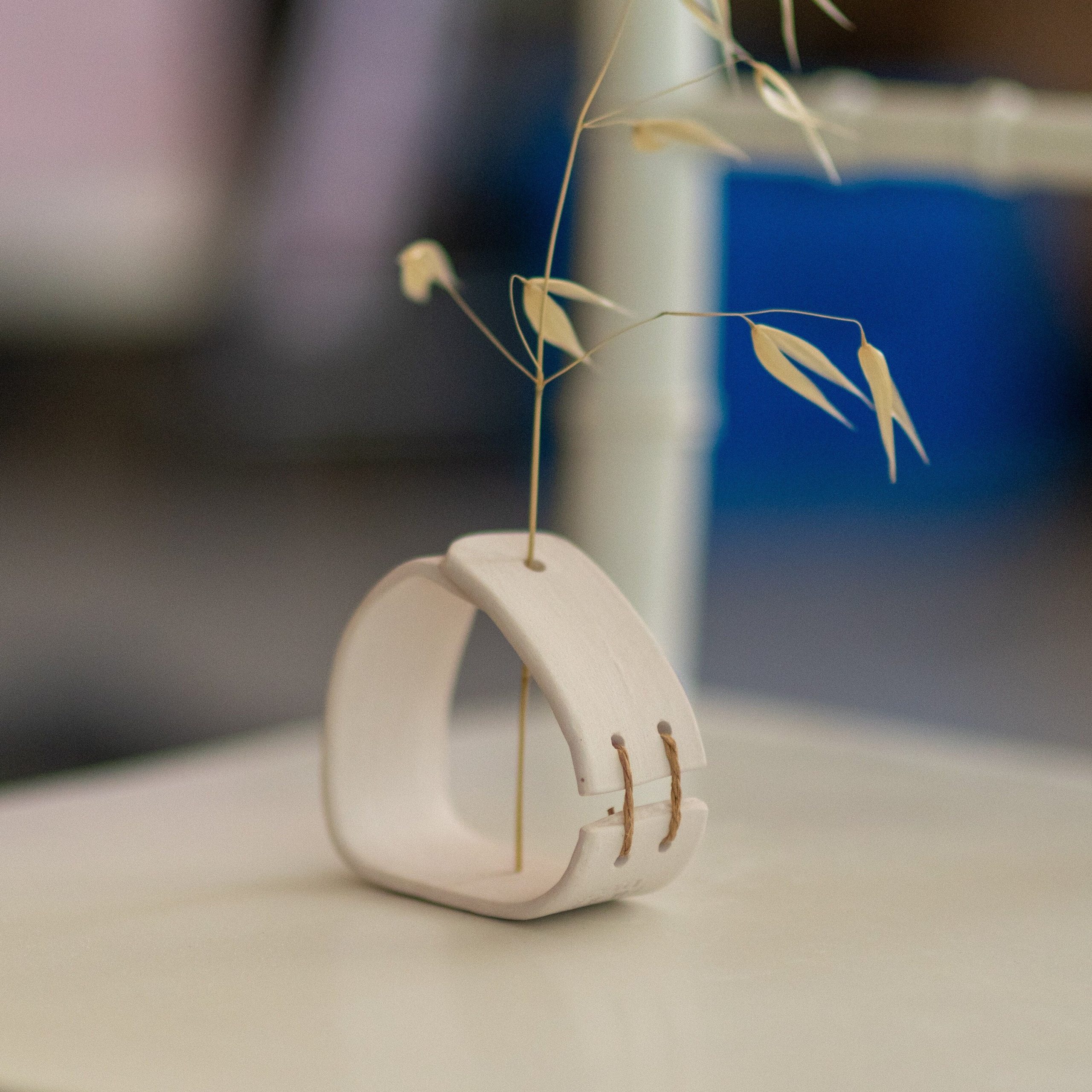 Clay Vase, Handmade Tabletop Decor, Scandinavian Inspired, Handcrafted