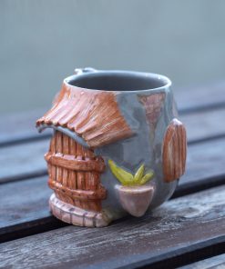 Farmhouse Decor Ceramic Mug, Handmade Coffee Mug, Pottery Mug
