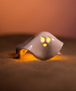 Baby Halloween, Ghost Incense Holder, Handmade Ceramic Candle Holder,  Spooky Home Decor