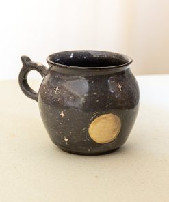 Moon and Sky Coffee Mug, Handmade Ceramic Mug Night Sky Celestial Mug