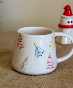 Christmas Mug, Handmade Ceramic Coffee Mug, Christmas Gift