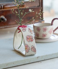 Ceramic Flower Vase - Pottery Vase, Ikebana Vase Handmade Home Decor, Wabi Sabi Decor