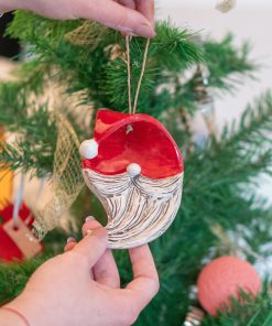 Secret Santa Christmas Tree Ornament, Ceramic New Year Tree Ornament