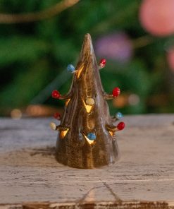 Pine Tree Tea Light Holder, Christmas Decor Candle Holder, Christmas Gift Idea