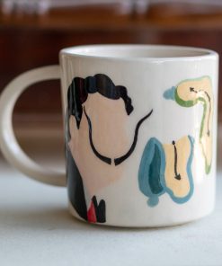 Handmade Pottery Coffee Mug - Salvador Dali, Art Lover Gift, Ceramic Mug, Tea Cup - Persistence of Memory