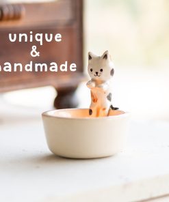 Cute Cat Tea Light Holder - Candle Holder, Handmade Candle Holder, Unique Valentines Day Gift