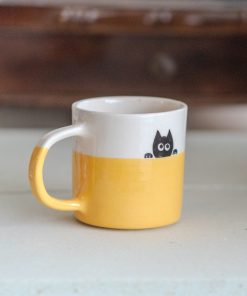 Funny Cat Mug - Black Cat Coffee Mug, Ceramic Coffee Mug, Cat Mom Mug