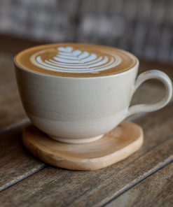 Stoneware Latte Mug - Pottery Coffee Mug, Handmade Coffee Cup - Handmade Pottery