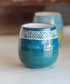 Ceramic Cup Wine Tumbler, Handmade Coffee Mug, Pottery Wine Cup