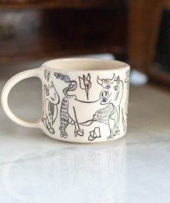 Picasso Guernica - Handmade Ceramic Mug, Pottery Mug, Art Lover Gift