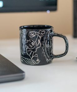 Picasso Handmade Ceramic Mug, Abstract Design Cup
