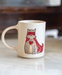 Cat Mug - Funny Mug, Tea Mug, Handmade Ceramic Mug, Cat Lover Gift, Cat Mom and Cat Dad Gift
