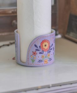 Paper Towel Holder - Floral Towel Rack, Handmade Kitchen Decor, Floral Kitchen Decor