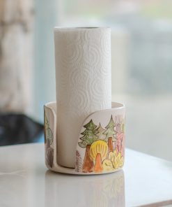 Paper Towel Holder - Towel Rack, Handmade Kitchen Decor, Paper Roll Holder, Forest Theme Home Decor, Bathroom Decor - 5,6,7, 8 diameter