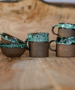 Pottery Mug - Mediterranean Sea, Handmade Coffee Mug, Ceramic Coffee Cup, Gift for Home