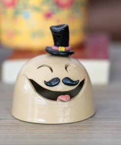Tealight Holder - Funny Candle Holder, Handmade Ceramic Votive Candle Holder, Incense Holder, Graduation Gifts