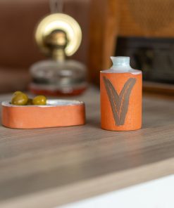 Olive Oil Bottle and Olive Dish, Handmade Gift for Home, Olive Oil Cruet, Ceramic Olive Oil Dispenser, Vinegar Cruet