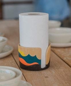 Ceramic Paper Towel Holder - Cat Paper Towel Holder, Cat Lover Home Decor, Ceramic Towel Rack, Unique Gift for Home