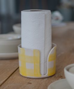 Ceramic Paper Towel Holder, Kitchen Hardware, Summer Theme Kitchen Decor, Toilet Paper Holder, 5,6,7 and 8 Diameter