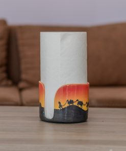 Ceramic Paper Towel Holder - Arabic Decor, Towel Holder Countertop, Paper Roll Holder, Toilet Paper Holder