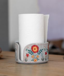 Paper Towel Holder Kitchen Organizer, Floral Kitchen Towel Holder, Paper Roll Holder, Countertop Decor