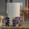 Handmade Floral Ceramic Paper Towel Holder: Kitchen Decor